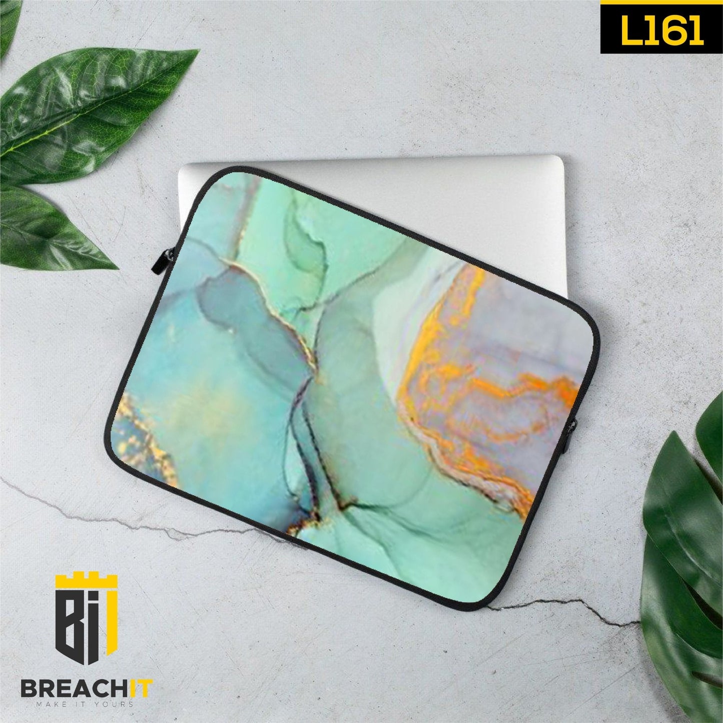 L161 Marble Laptop Sleeve - BREACHIT