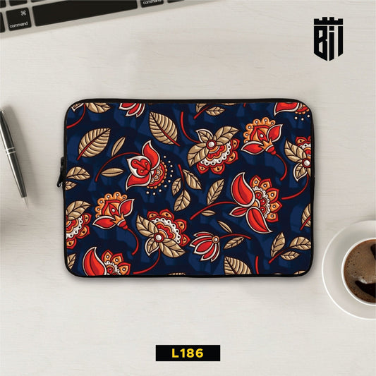 L186 Traditional Floral Laptop Sleeve - BREACHIT