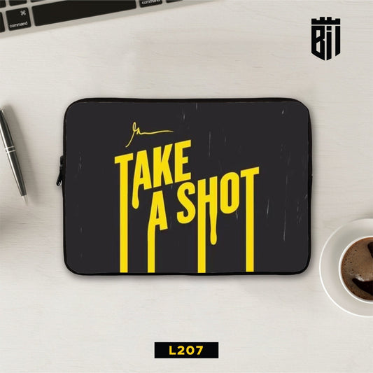 L207 Take A Shot Laptop Sleeve - BREACHIT