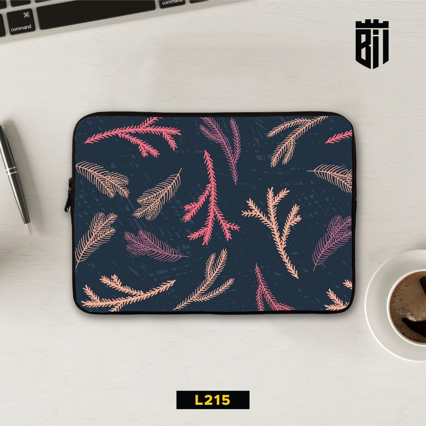 L215 Floral Pattern Laptop Sleeve - BREACHIT
