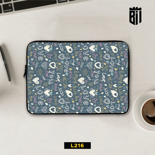 L216 Love Pattern Laptop Sleeve - BREACHIT