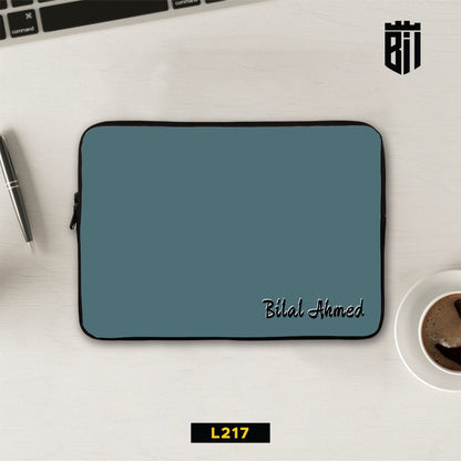 L217 Blue Name Laptop Sleeve - BREACHIT