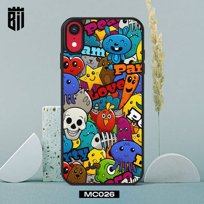 MC026 Cute Monster Background Mobile Case - BREACHIT