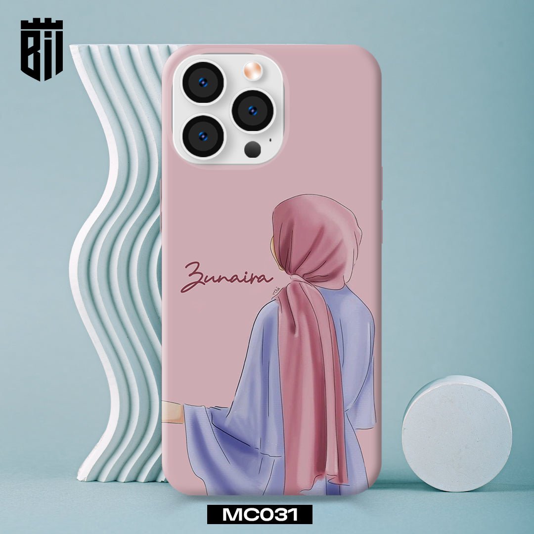 MC031 Name Design Hijabi Girl Mobile Case - BREACHIT