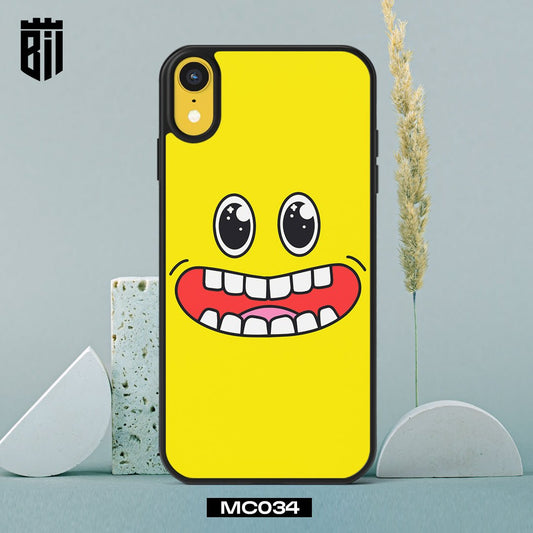MC034 Yellow Monster Happy Face Mobile Case - BREACHIT