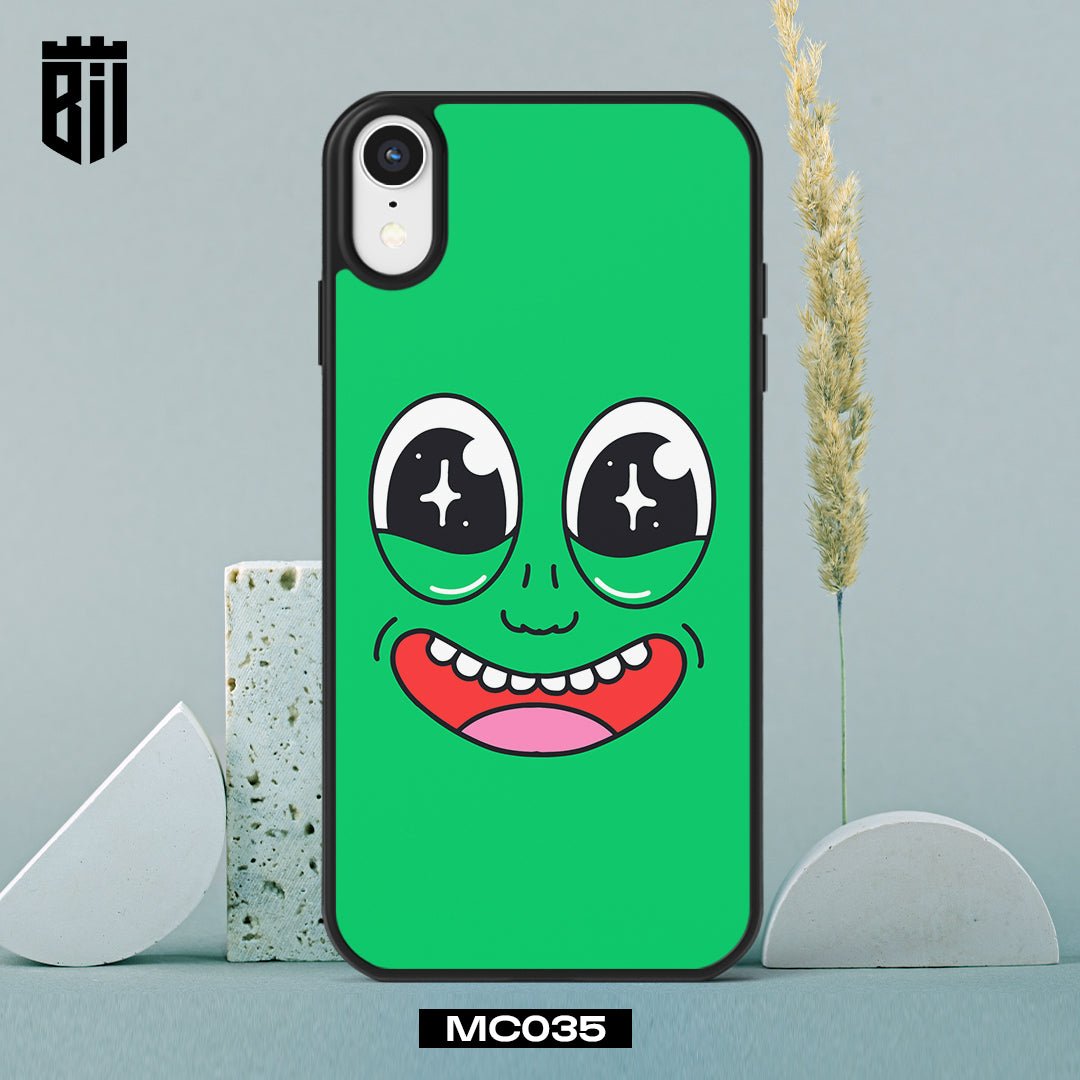 MC035 Green Monster Eyes Mouth Teeth Mobile Case - BREACHIT