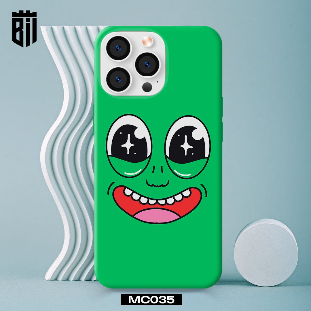 MC035 Green Monster Eyes Mouth Teeth Mobile Case - BREACHIT