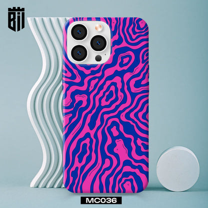 MC036 Purple Abstract Design Mobile Case - BREACHIT