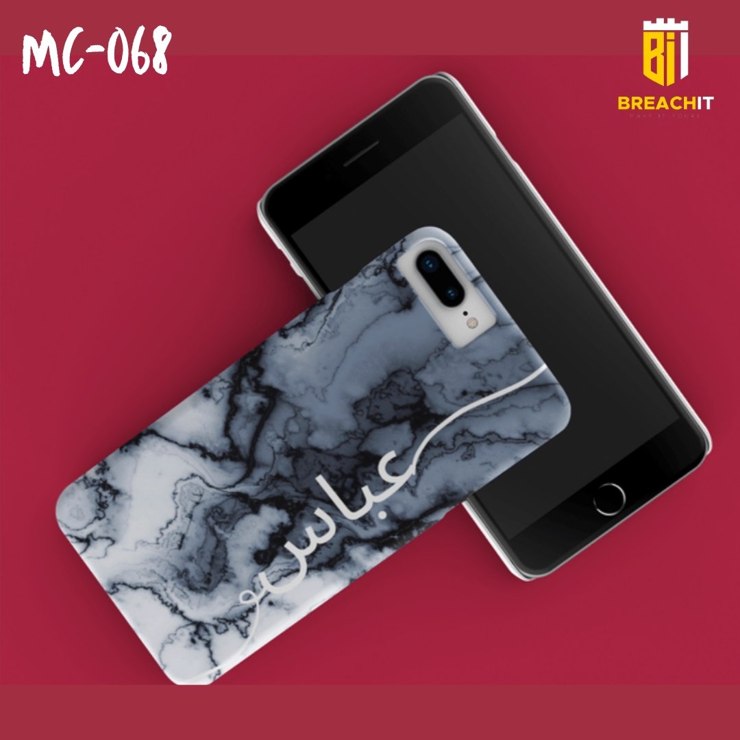 MC068 Blue Name Design Mobile Case - BREACHIT