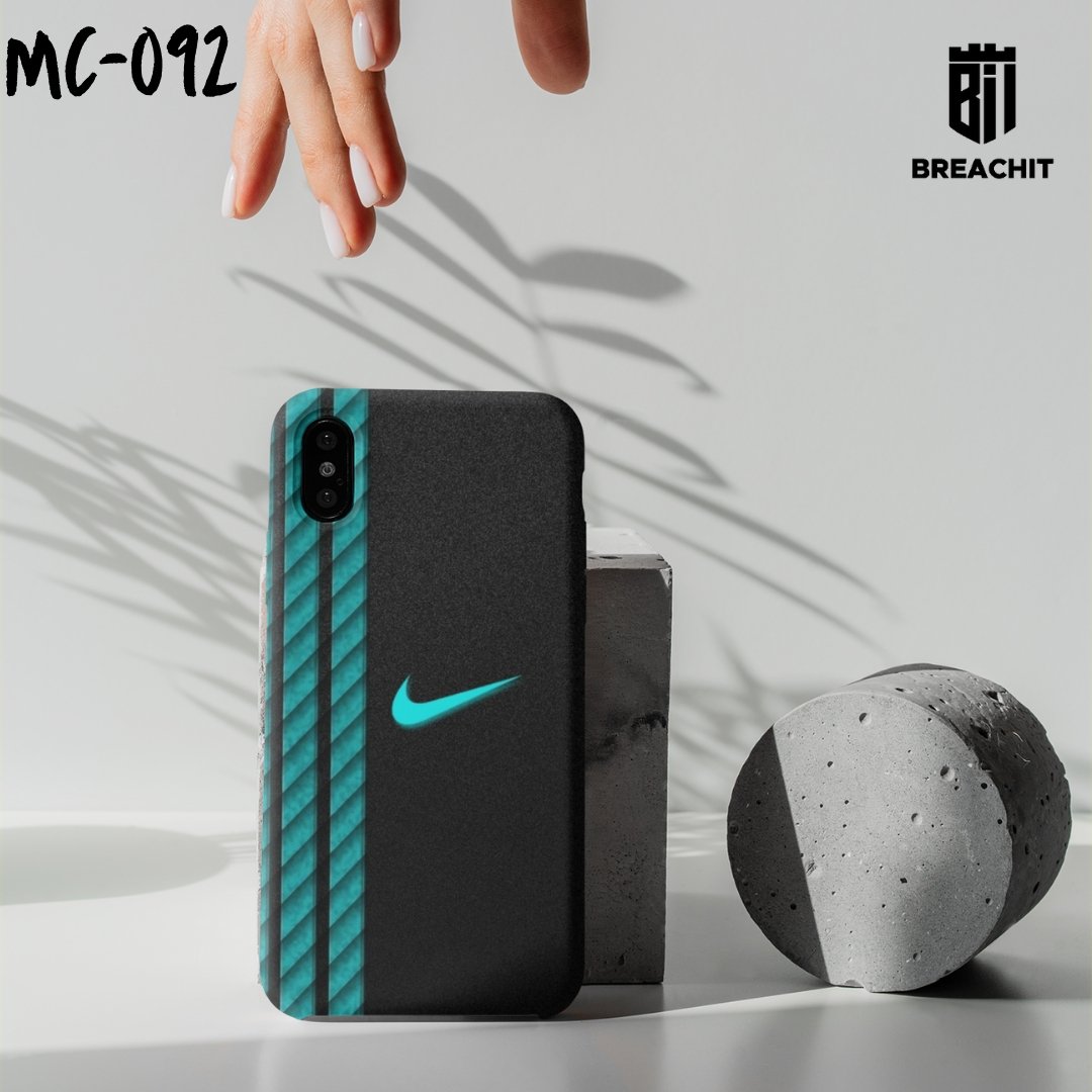 MC092 Black Blue Customized Mobile Case - BREACHIT