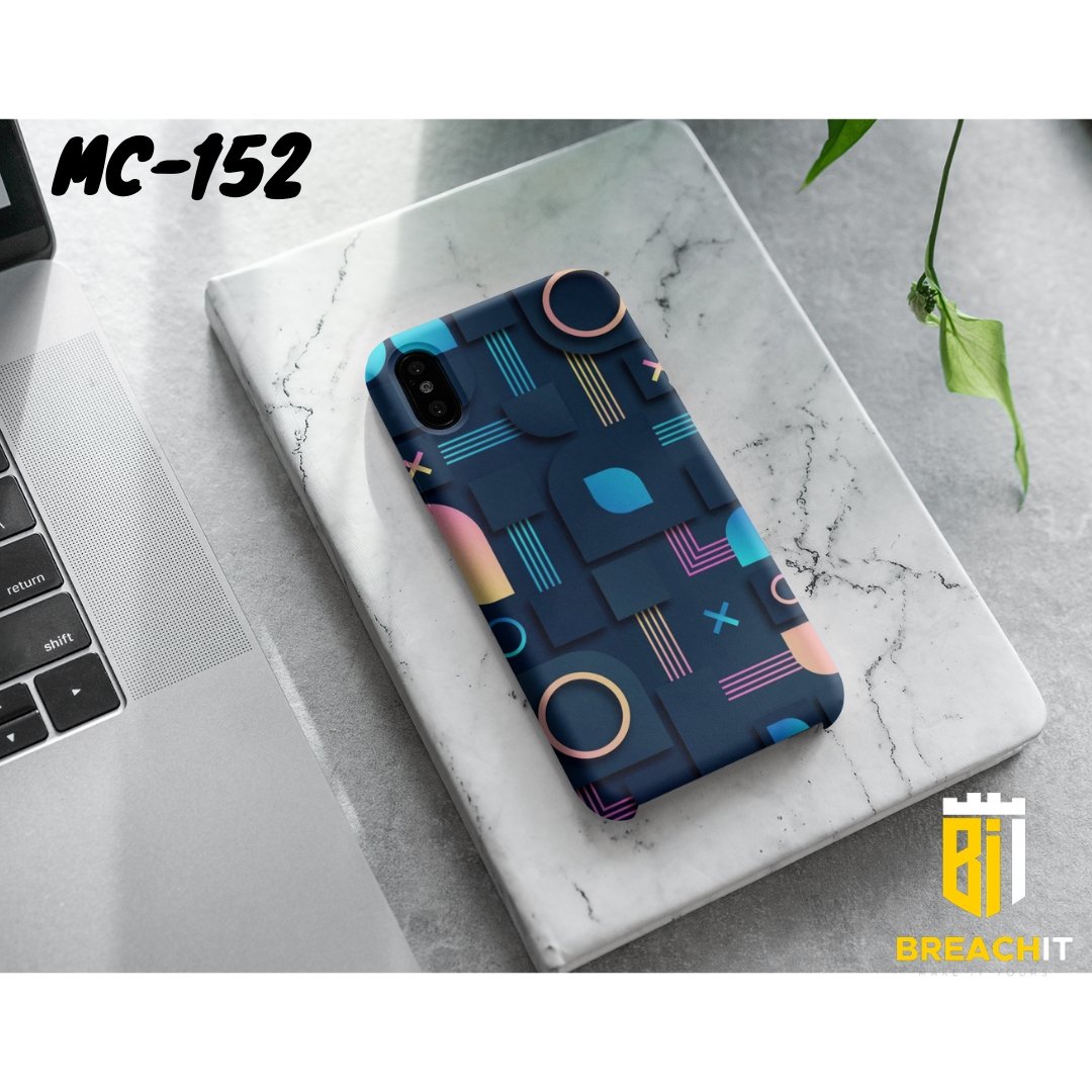 MC152 Blue Abstract Design Mobile Case - BREACHIT