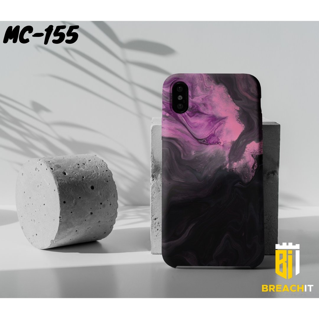 MC155 Purple Abstract Customized Mobile Case - BREACHIT
