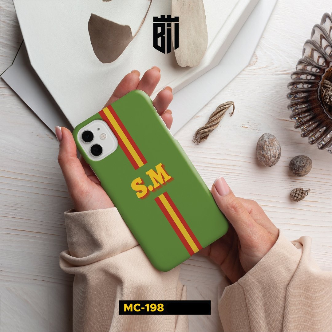 MC198 Stripe Name Design Mobile Case - BREACHIT