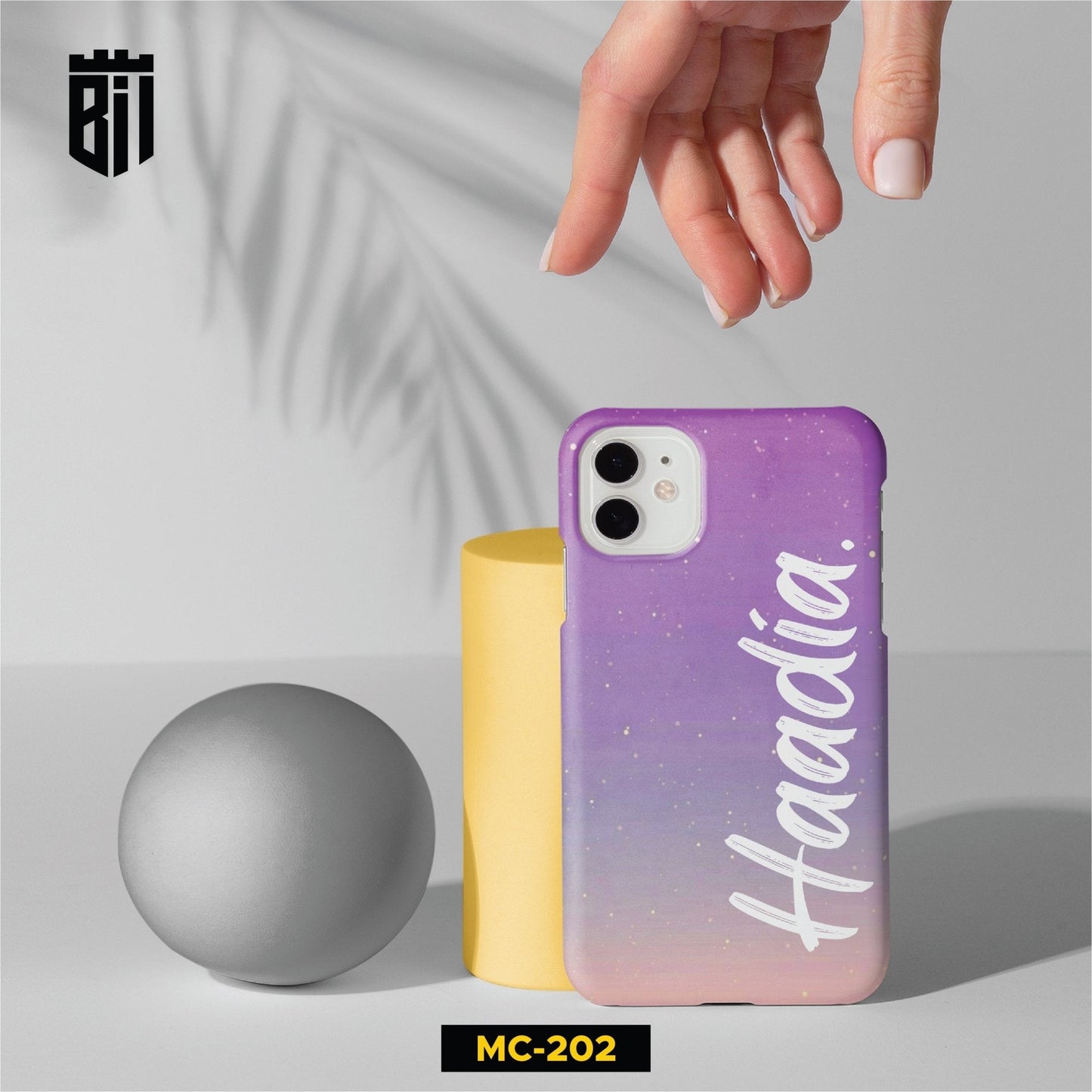 MC202 Purple Name Design Mobile Case - BREACHIT