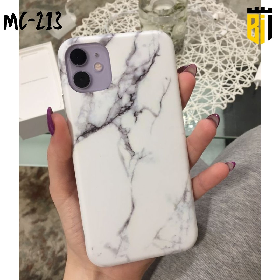 MC213 White Marble Design Mobile Case - BREACHIT