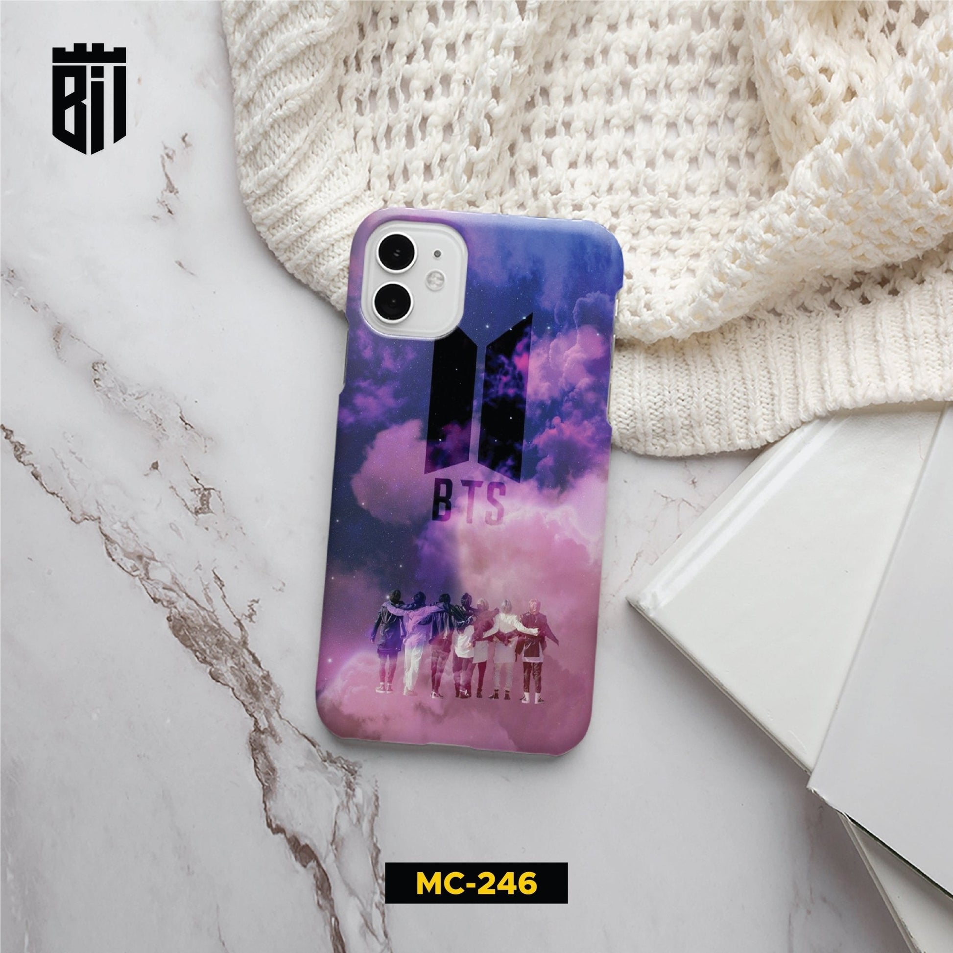 MC246 Purple BTS Customized Mobile Case - BREACHIT