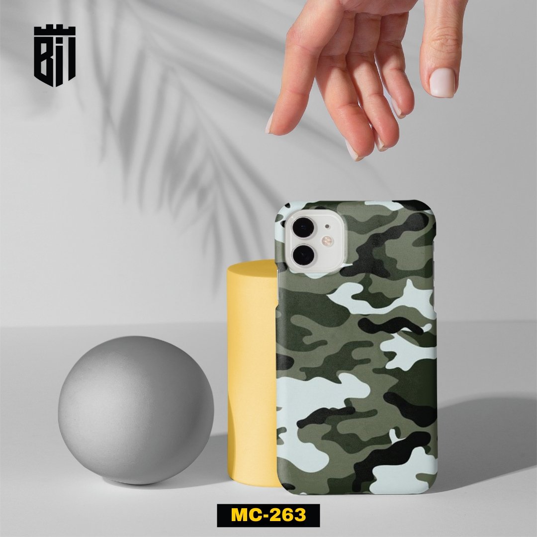 MC263 Green Camouflage Customized Mobile Case - BREACHIT