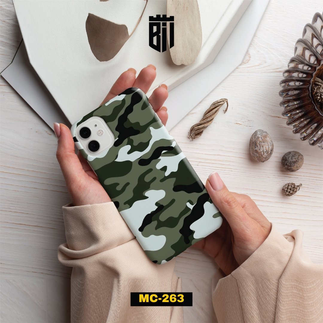 MC263 Green Camouflage Customized Mobile Case - BREACHIT