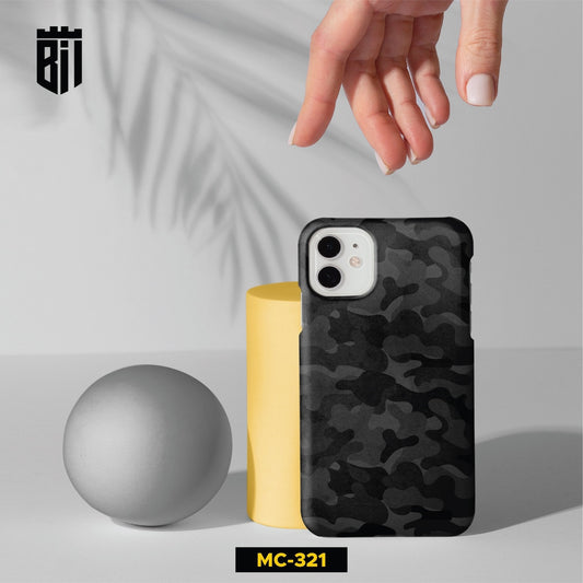 MC321 Black Camouflage Customized Mobile Case - BREACHIT