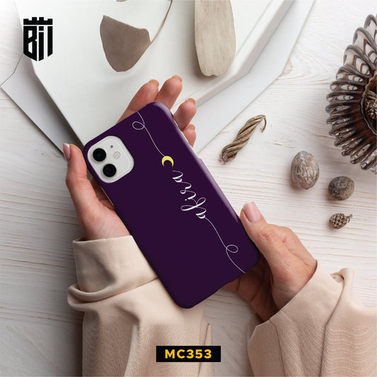 MC353 Purple Name Design Mobile Case - BREACHIT