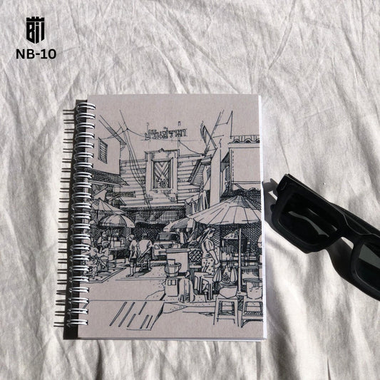 NB-10 - Black & White Diaries Notebook - BREACHIT