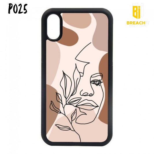 P025 Face Abstract Gloss Plate Mobile Case - BREACHIT