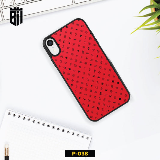 P038 Red Gloss Plate Mobile Case - BREACHIT