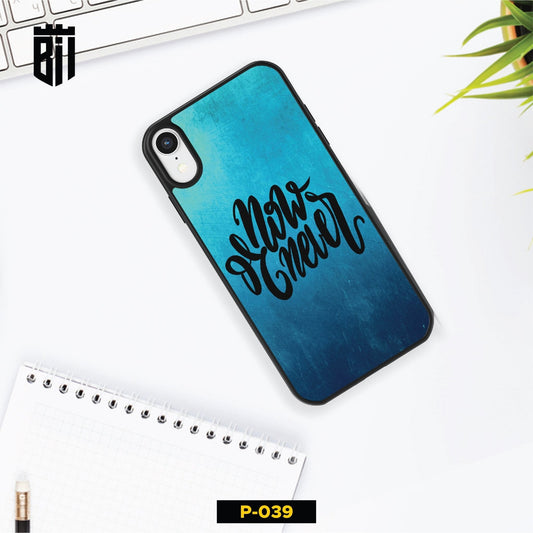 P039 Blue Now or Never Gloss Plate Mobile Case - BREACHIT