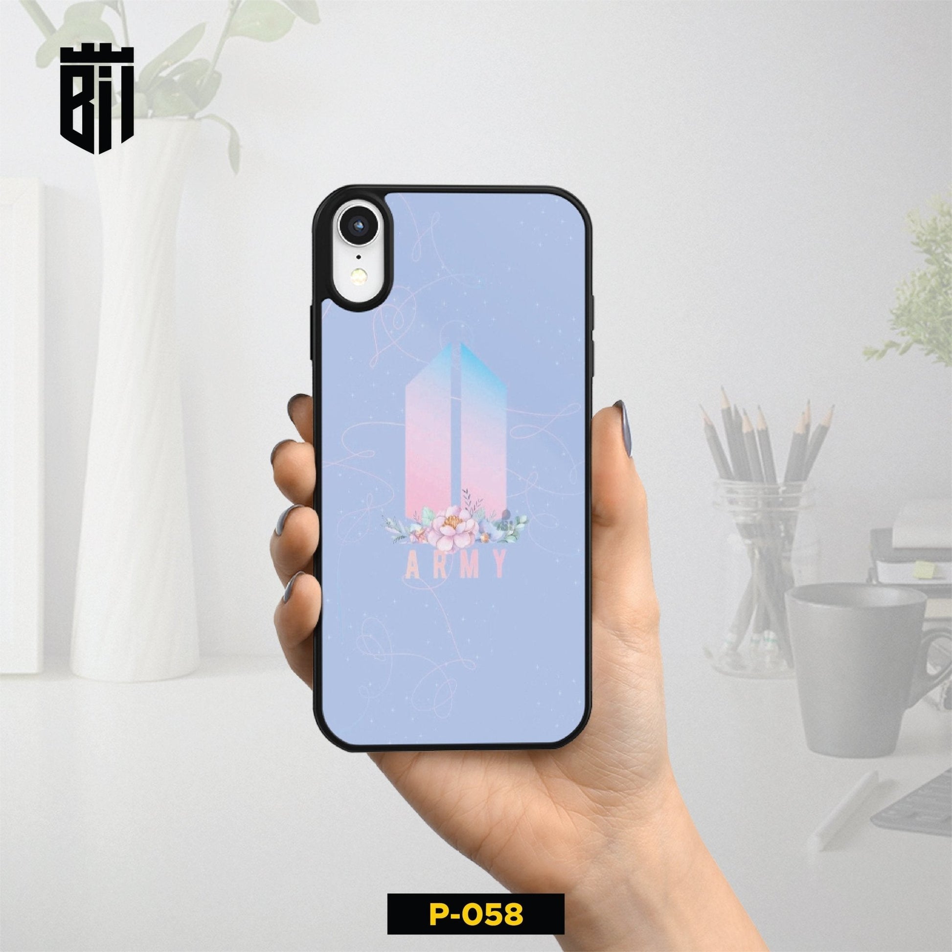 P058 BTS Army Gloss Plate Mobile Case - BREACHIT