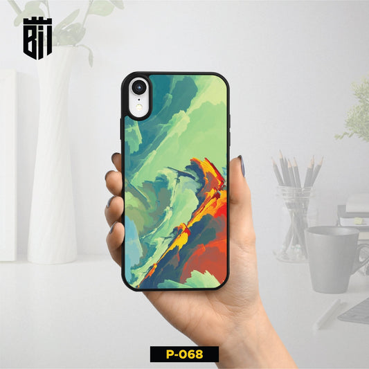P068 Abstract Design Gloss Plate Mobile Case - BREACHIT