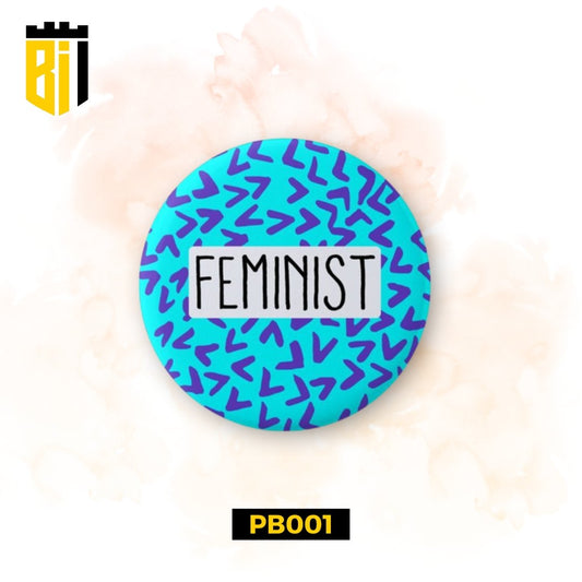 PB001 Feminist - Pin Badge - BREACHIT