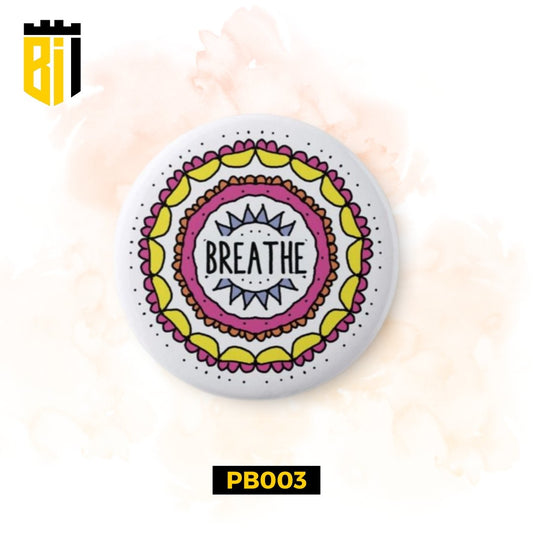 PB003 Breathe Mandela - Pin Badge - BREACHIT