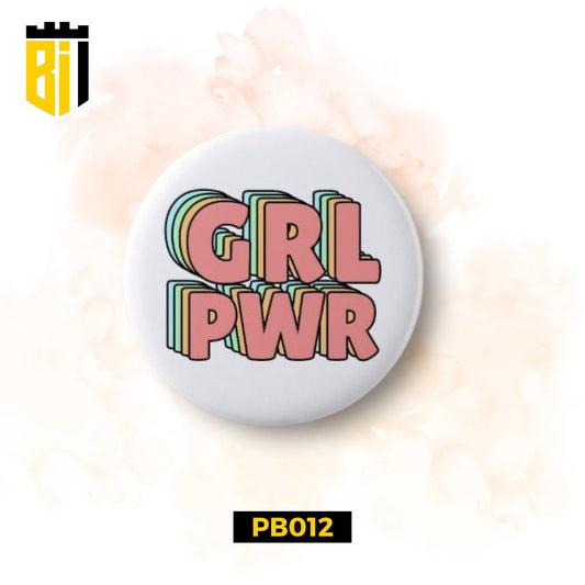 PB012 Girl Power - Pin Badge - BREACHIT