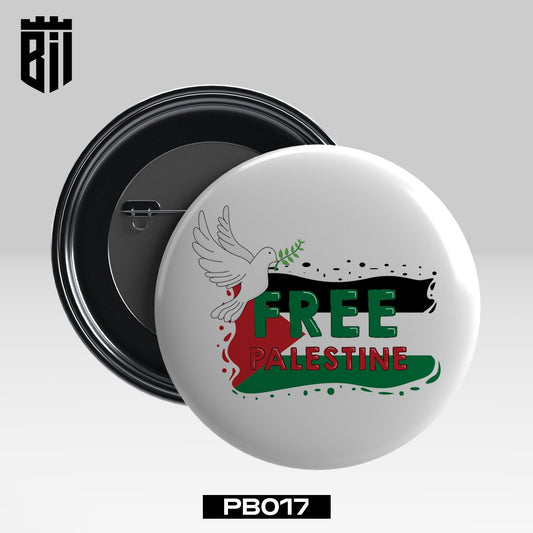 PB017 Free Palestine - Pin Badge - BREACHIT