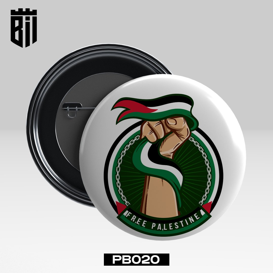 PB020 Free Palestine - Pin Badge - BREACHIT