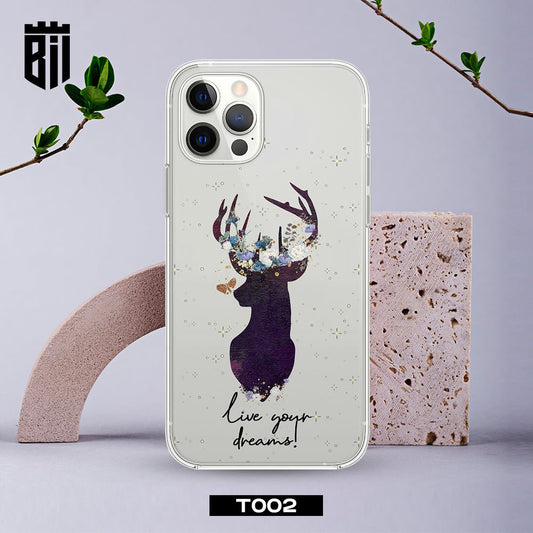 T002 Deer Dreams Transparent Design Mobile Case - BREACHIT