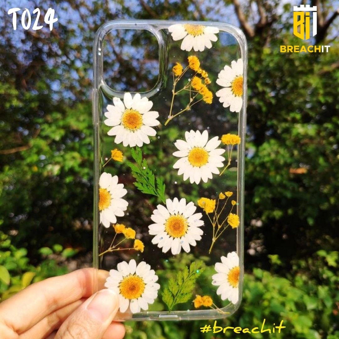 T024 Flowers Transparent Design Mobile Case - BREACHIT