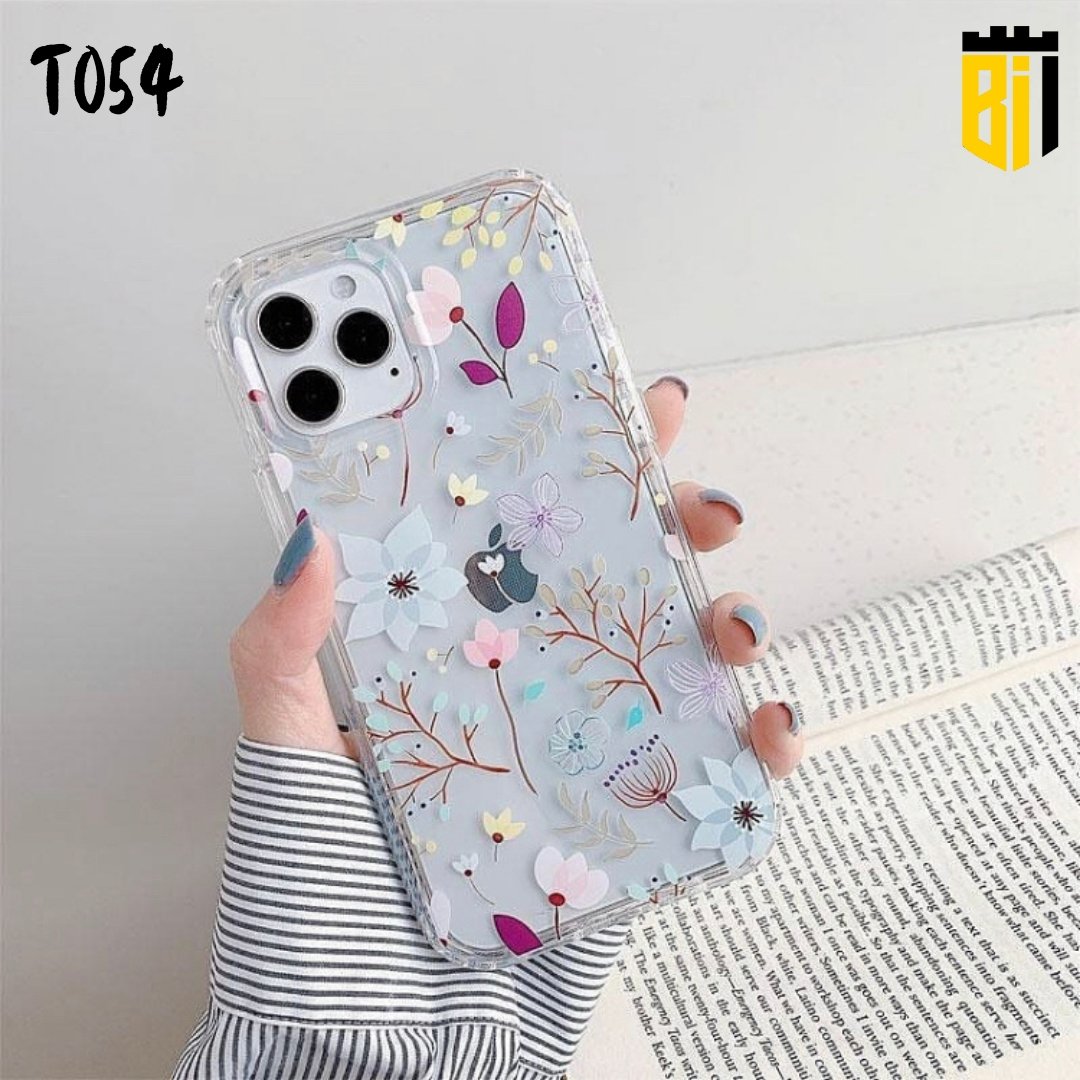 T054 Flowers Transparent Design Mobile Case - BREACHIT