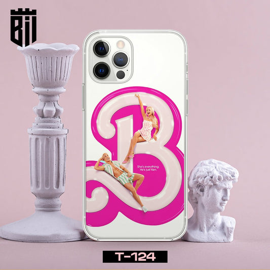 T124 Barbie Transparent Mobile Case - BREACHIT