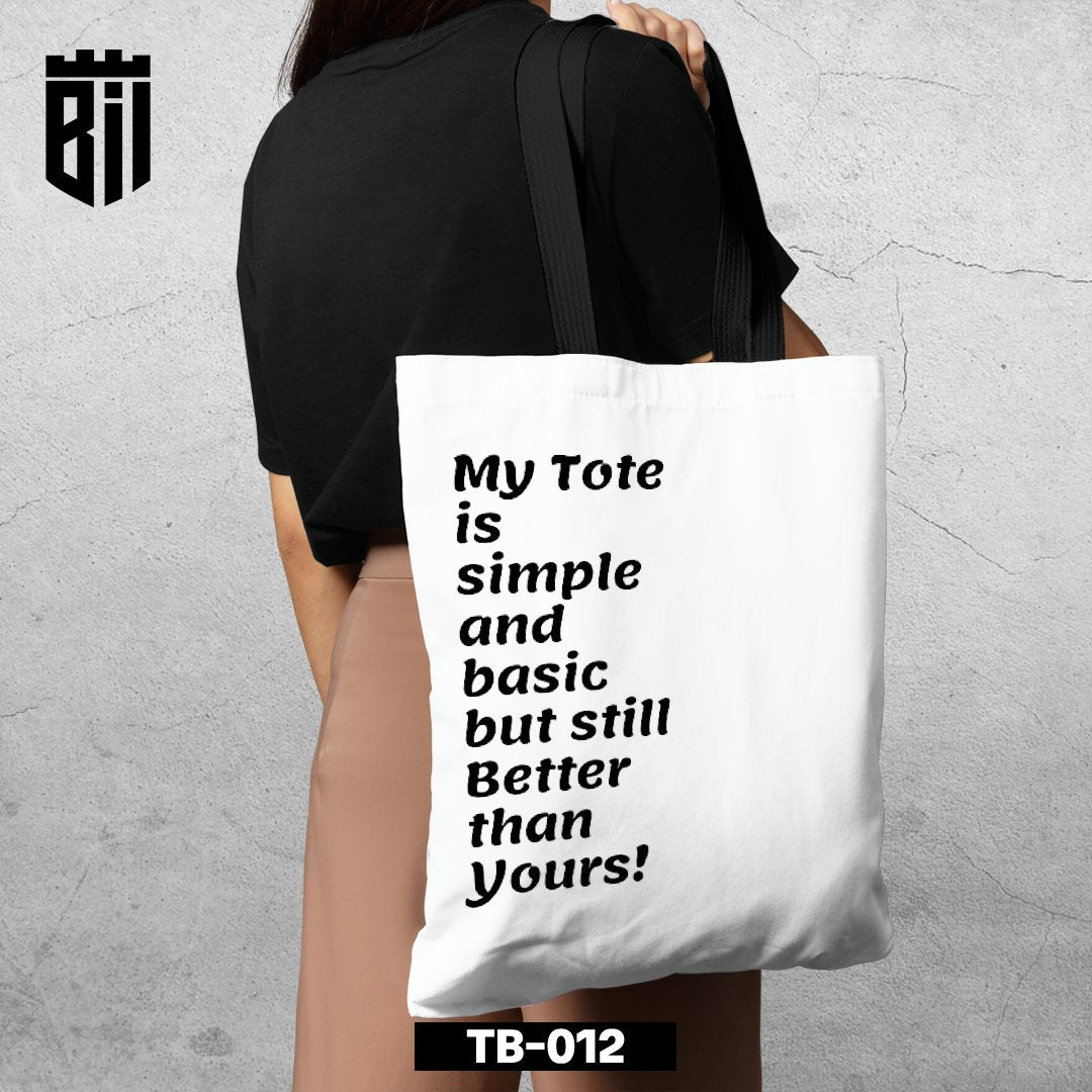 TB012 - Quote Tote Bag - BREACHIT