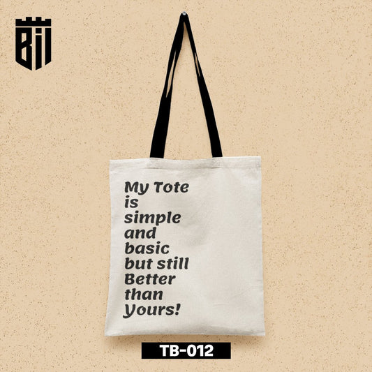 TB012 - Quote Tote Bag - BREACHIT