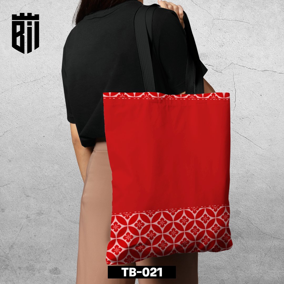 TB021 - Floral Pattern Tote Bag - BREACHIT