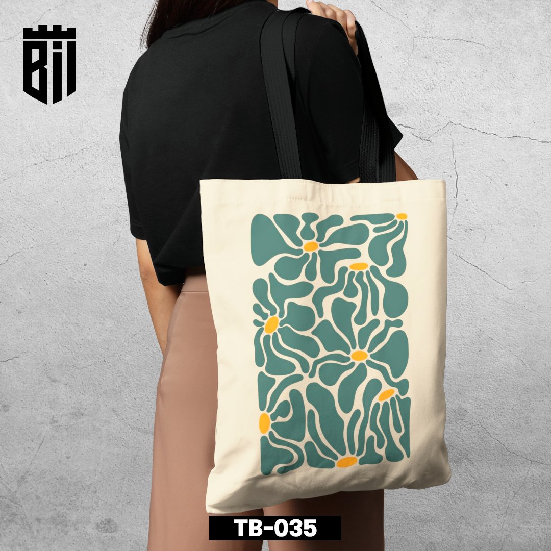 TB035 - Vintage Floral Tote Bag - BREACHIT