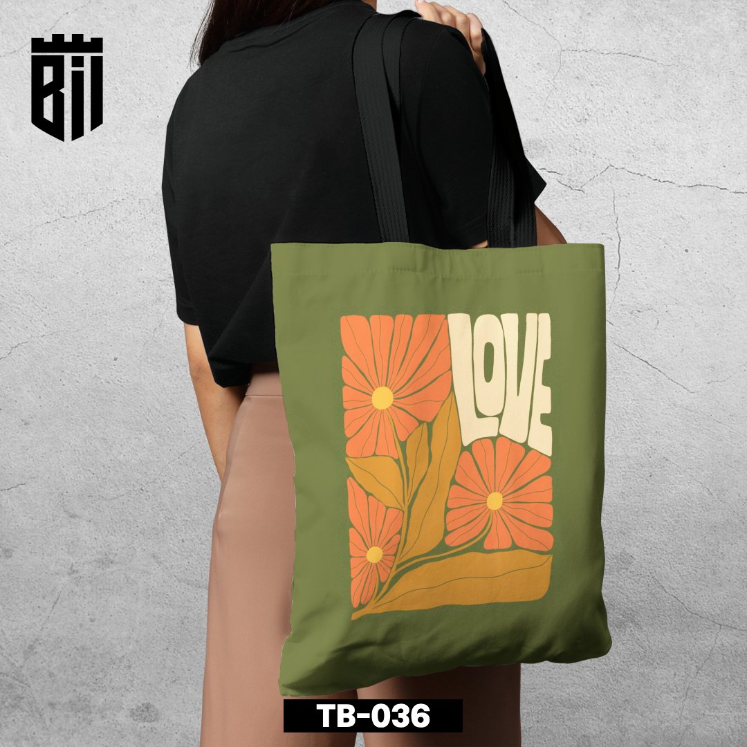 TB036 - Vintage Floral Tote Bag - BREACHIT