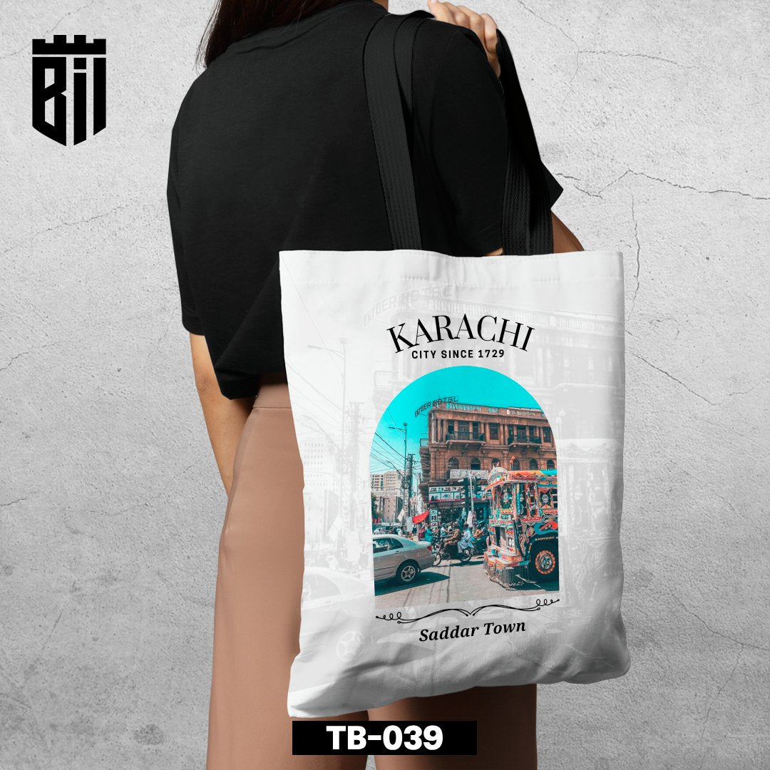 TB039 Karachi City Tote Bag - BREACHIT