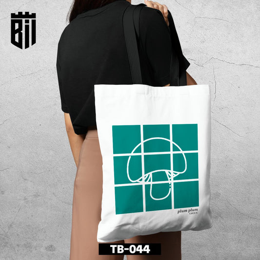 TB044 Plum Green Tote Bag - BREACHIT